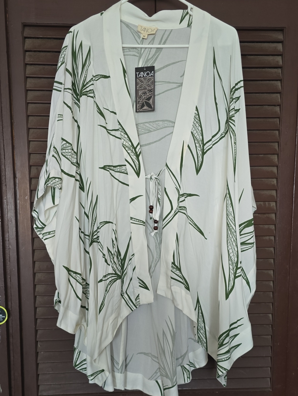Tanoa Tie-Front Kimono/Top